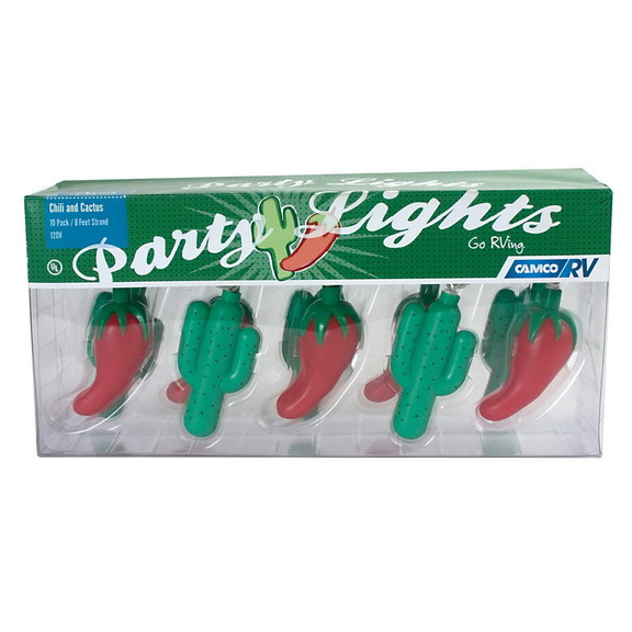 Camco 42659 Party Lights   Chili   Cactus