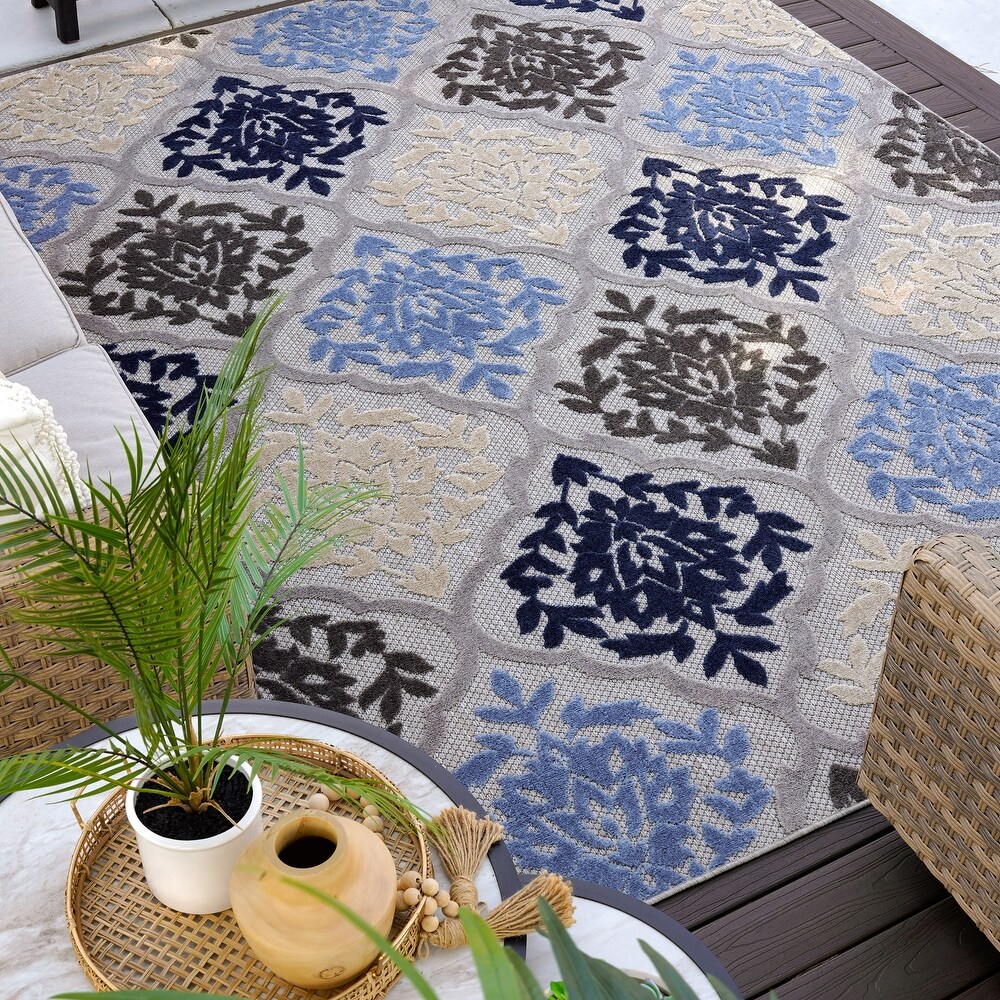 Origin Coastal Medallion Indoor/Outdoor Area Rug