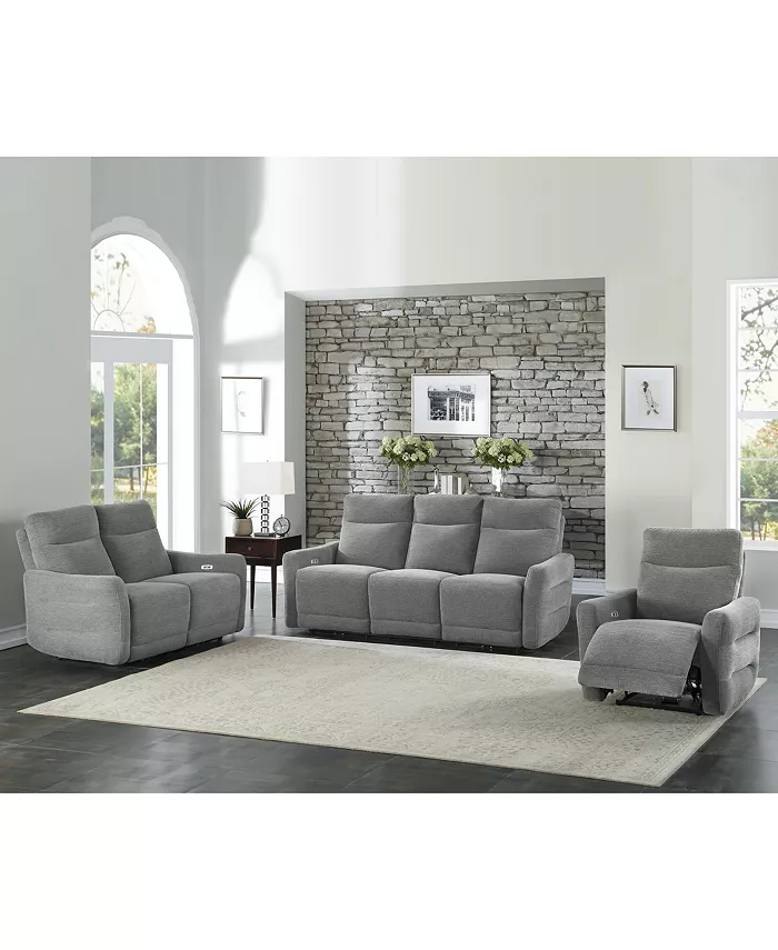 Homelegance White Label Bronagh 78 Power Double Reclining Sofa