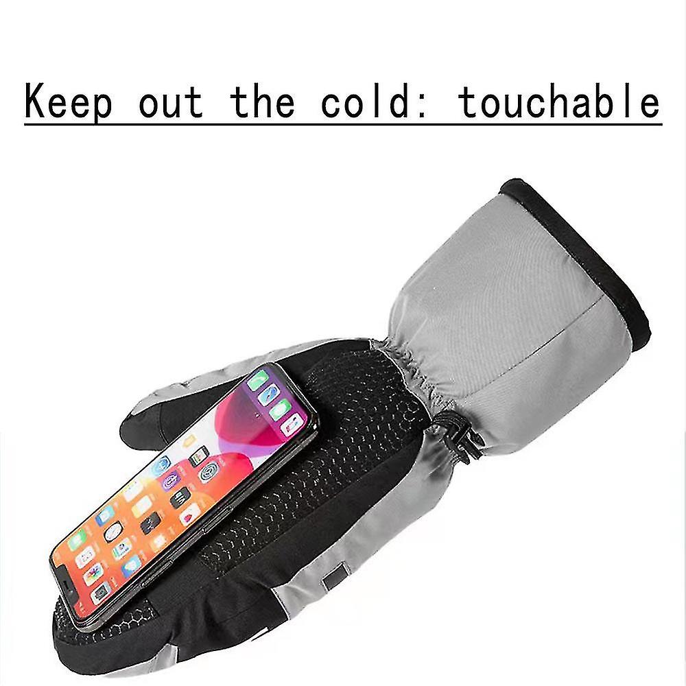 Winter Sheepskin Gloves， Warm Touch Screen Messaging Gloves With Cashmere Lining