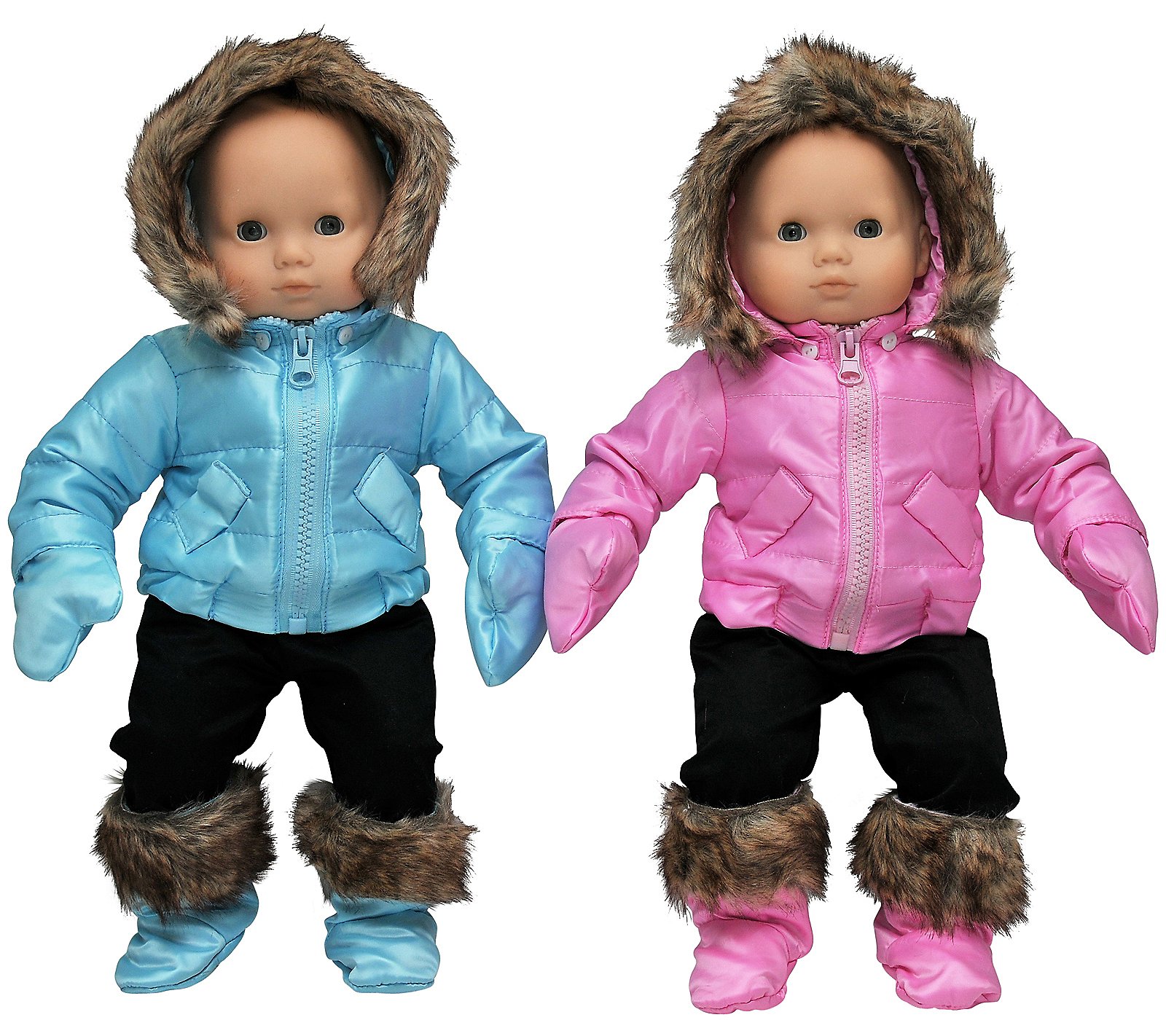 The Queen's Treasures Two 15 Baby Doll 12-Piece Ski Clothes