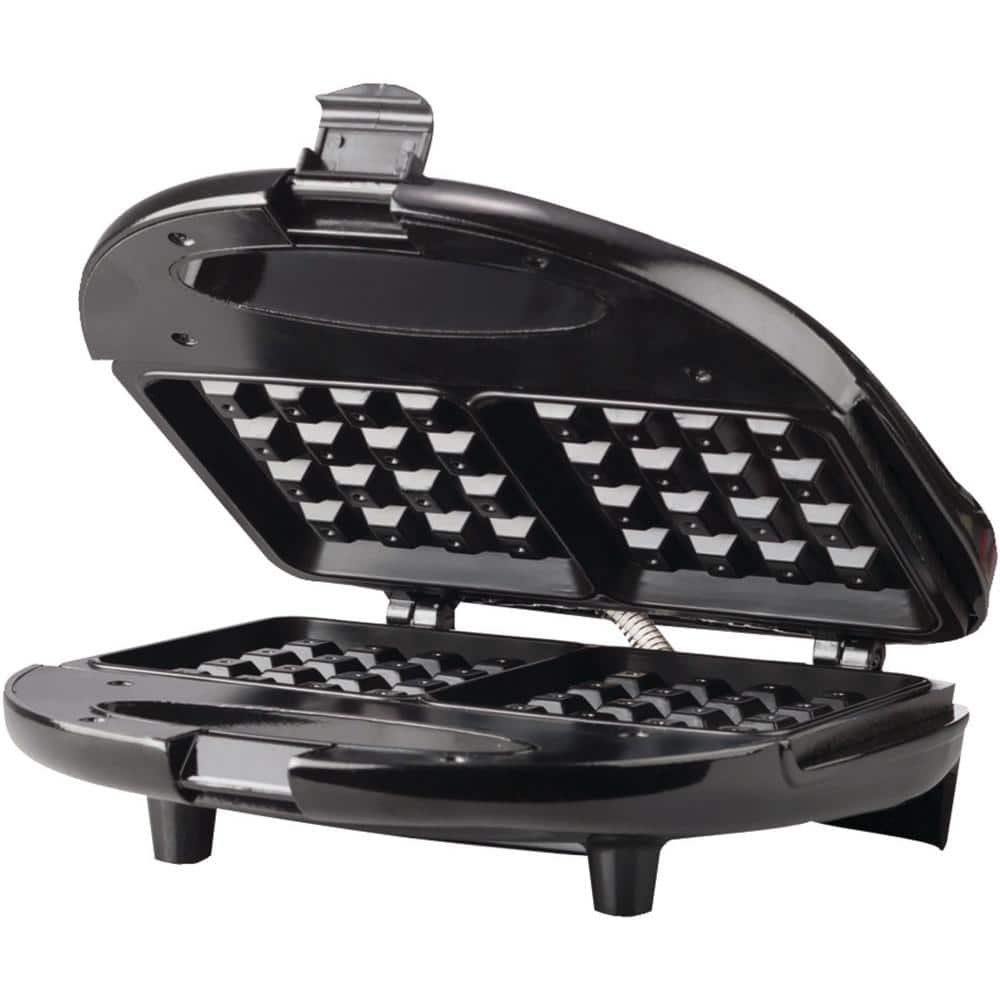 Brentwood Appliances 750 W Dual Black Nonstick Waffle Maker TS-243