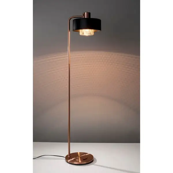 Adesso Bradbury Brushed Copper Floor Lamp