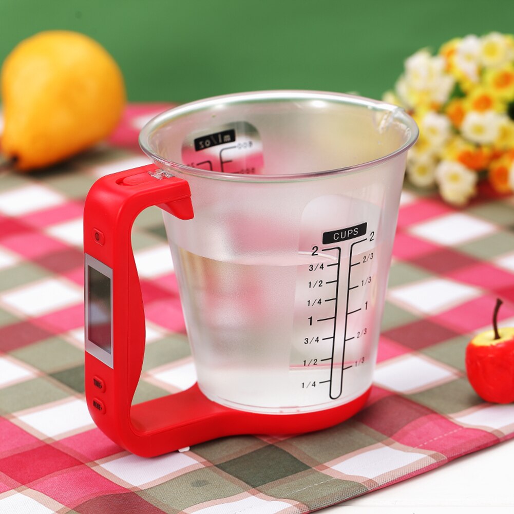 New Electronic Measuring Cup Kitchen Food Water Scales Digital Beaker Measurement Cups Digital Weigh Temperature Measuring Cups