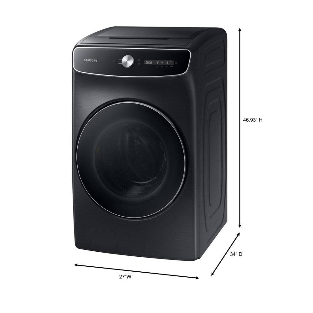  6 cu. ft. Smart High-Efficiency Front Load Washer with Super Speed in Brushed Black WV60A9900AV