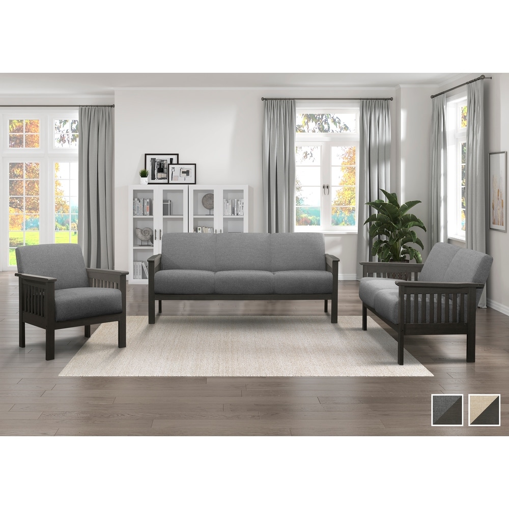 Basseri 3 Piece Living Room Sofa Set