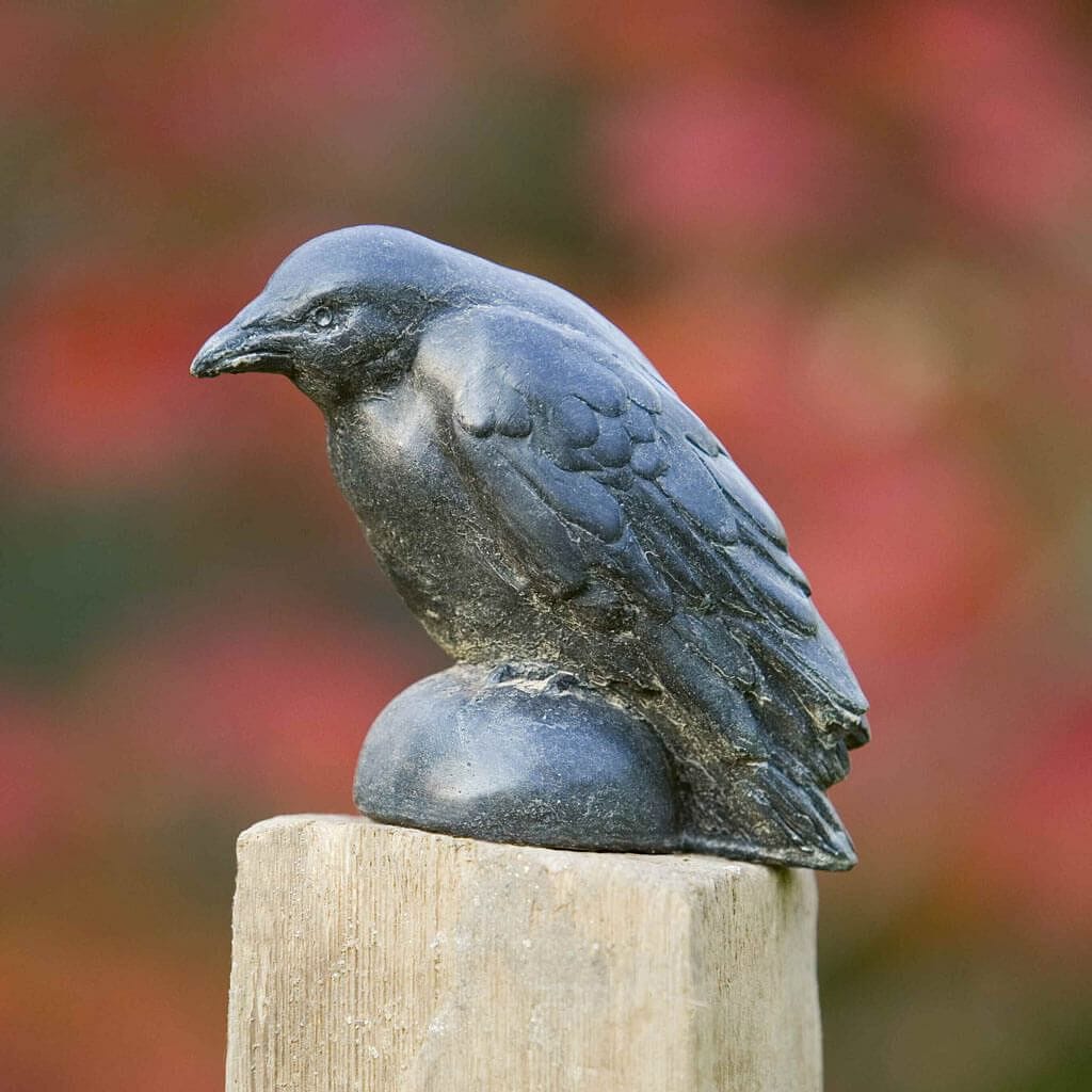 Campania International Small Raven Statue