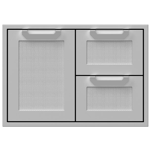 Hestan 30 Double Drawer & Storage Door Combination With Color Options