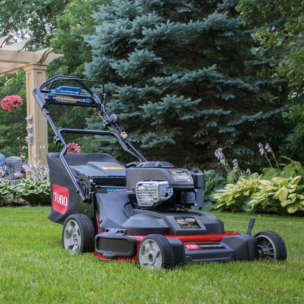 Toro TimeMaster 30 in. Briggs  Stratton Electric Start Walk-Behind Gas Self-Propelled Mower with Spin-Stop 21200