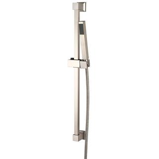 Pioneer Faucets 1-Spray 1 in. Single Wall Mount Handheld Shower Head in Brushed Nickel 6MO400-BN