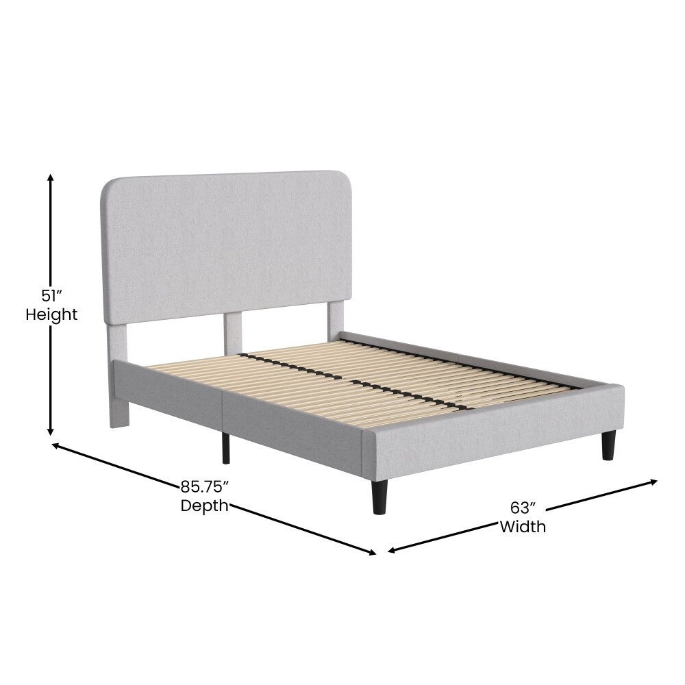 Platform Bed with Headboard   No Foundation Needed