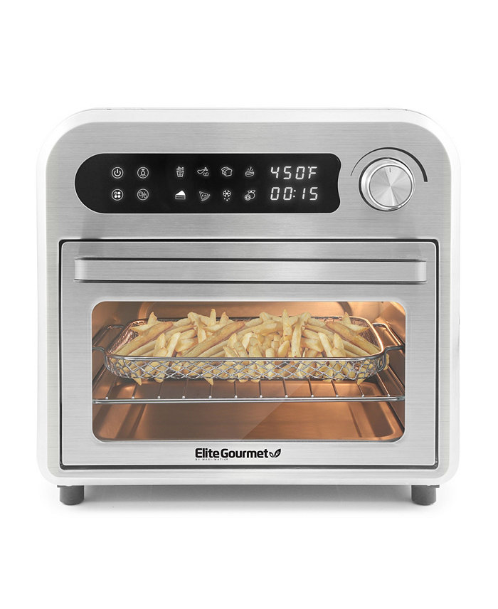 Elite Gourmet 10.5Qt Air Fryer Convection Oven with Programmable Timer