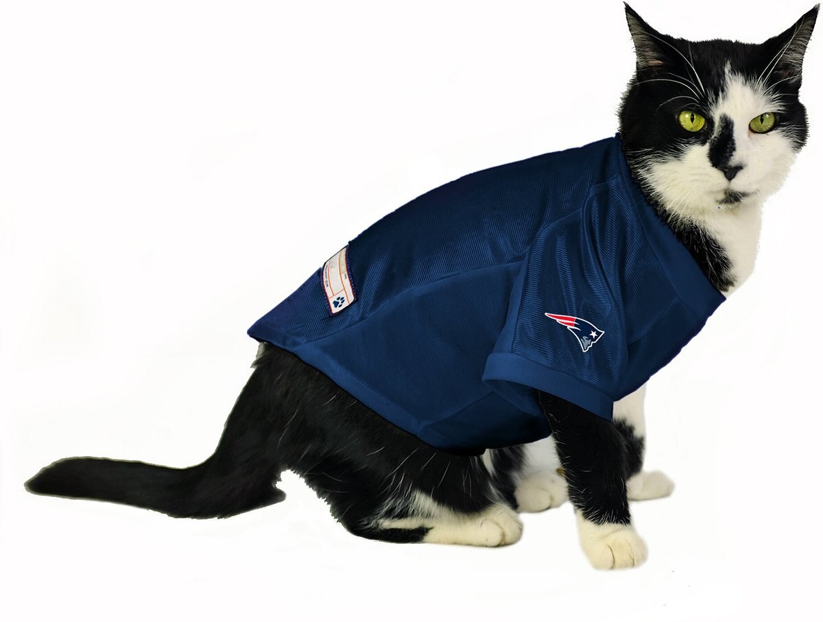 Littlearth NFL Stretch Dog and Cat Jersey， New England Patriots