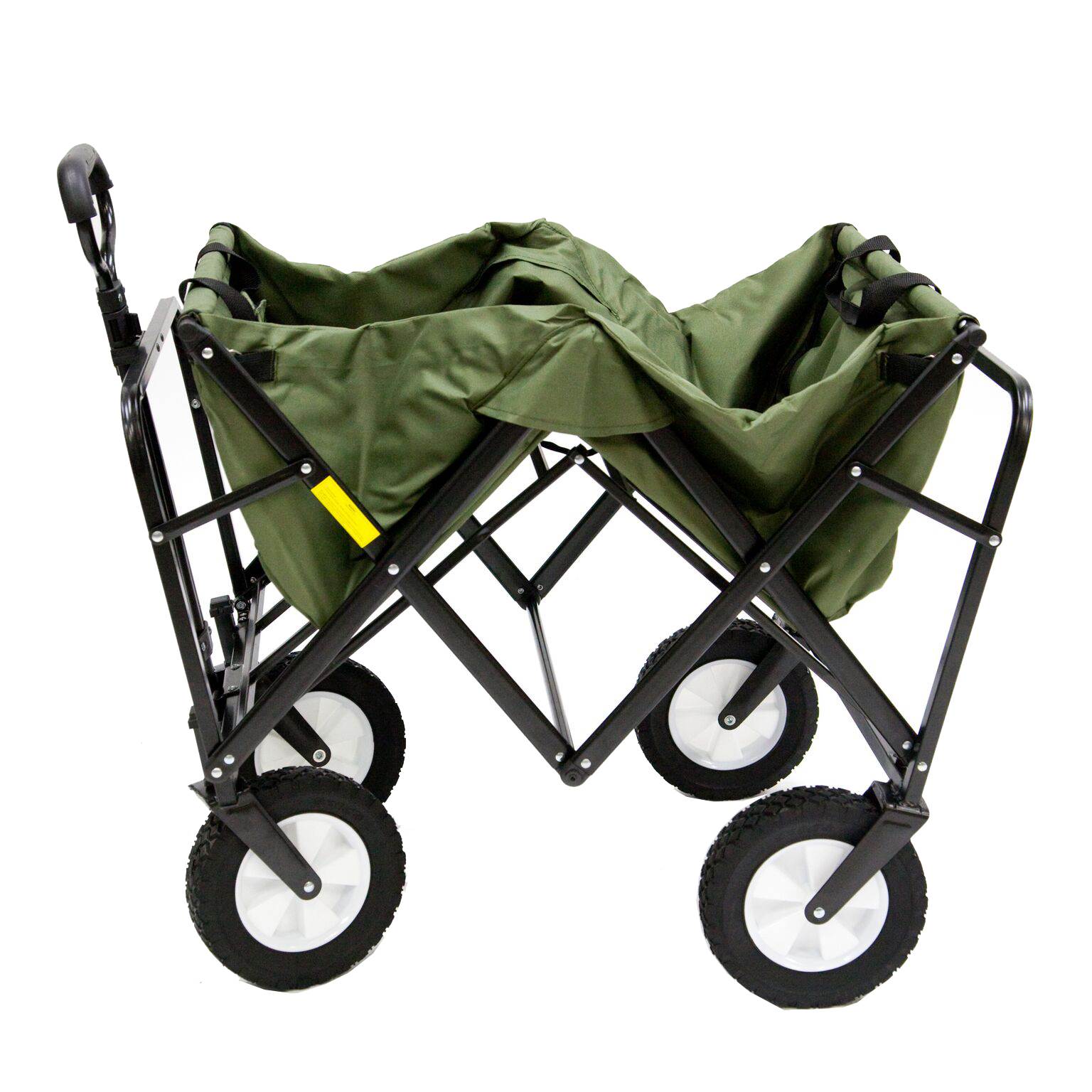 Mac Sports Collapsible Folding Steel Frame Garden Utility Wagon Cart (2 Pack)