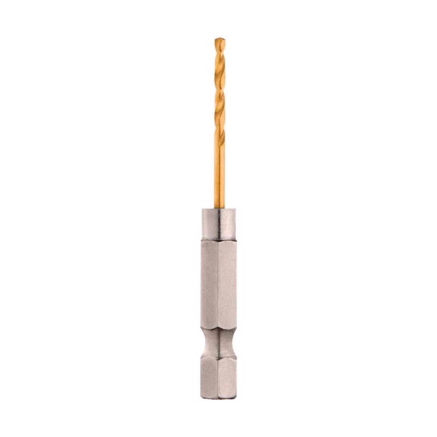 MW Shockwave 5/64 in. X 3.15 in. L Titanium Red Helix Drill Bit 2 pc