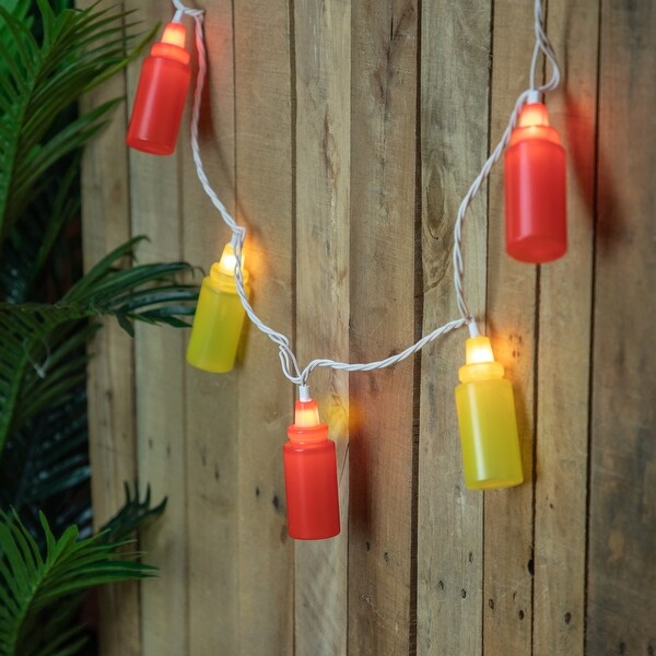 Ketchup Mustard Squeeze Bottles Patio Light Set