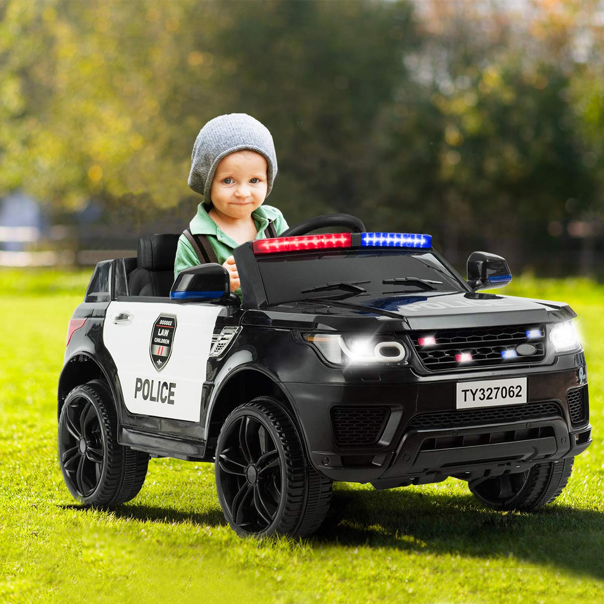 Ride on Car, 12V Battery Powered Police SUV Vehicle