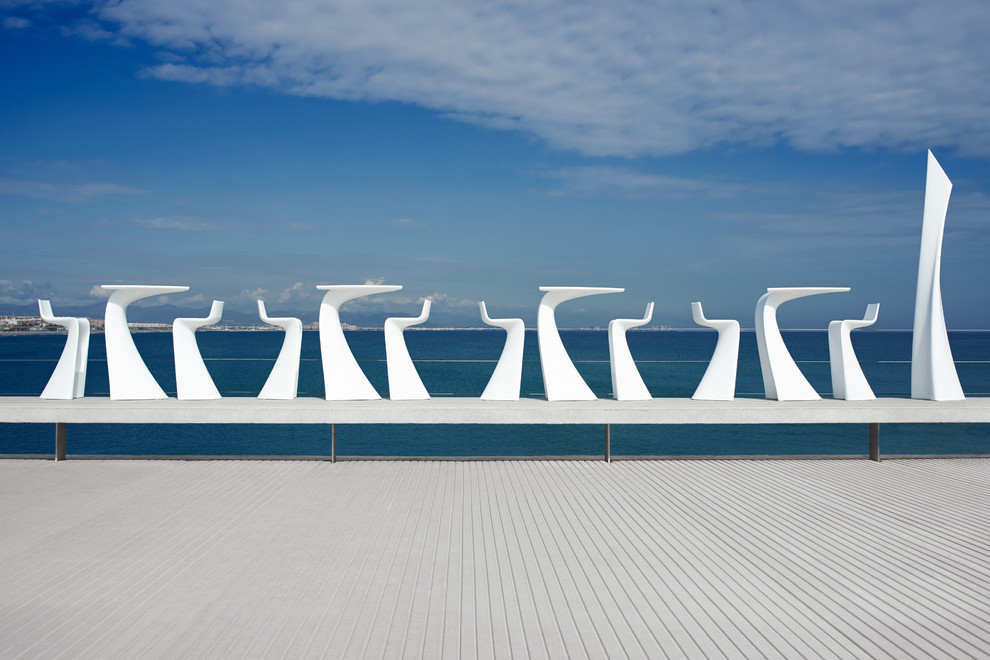 Vondom Wing Indoor/Outdoor Bar Table   Contemporary   Outdoor Pub And Bistro Tables   by Vondom  Houzz