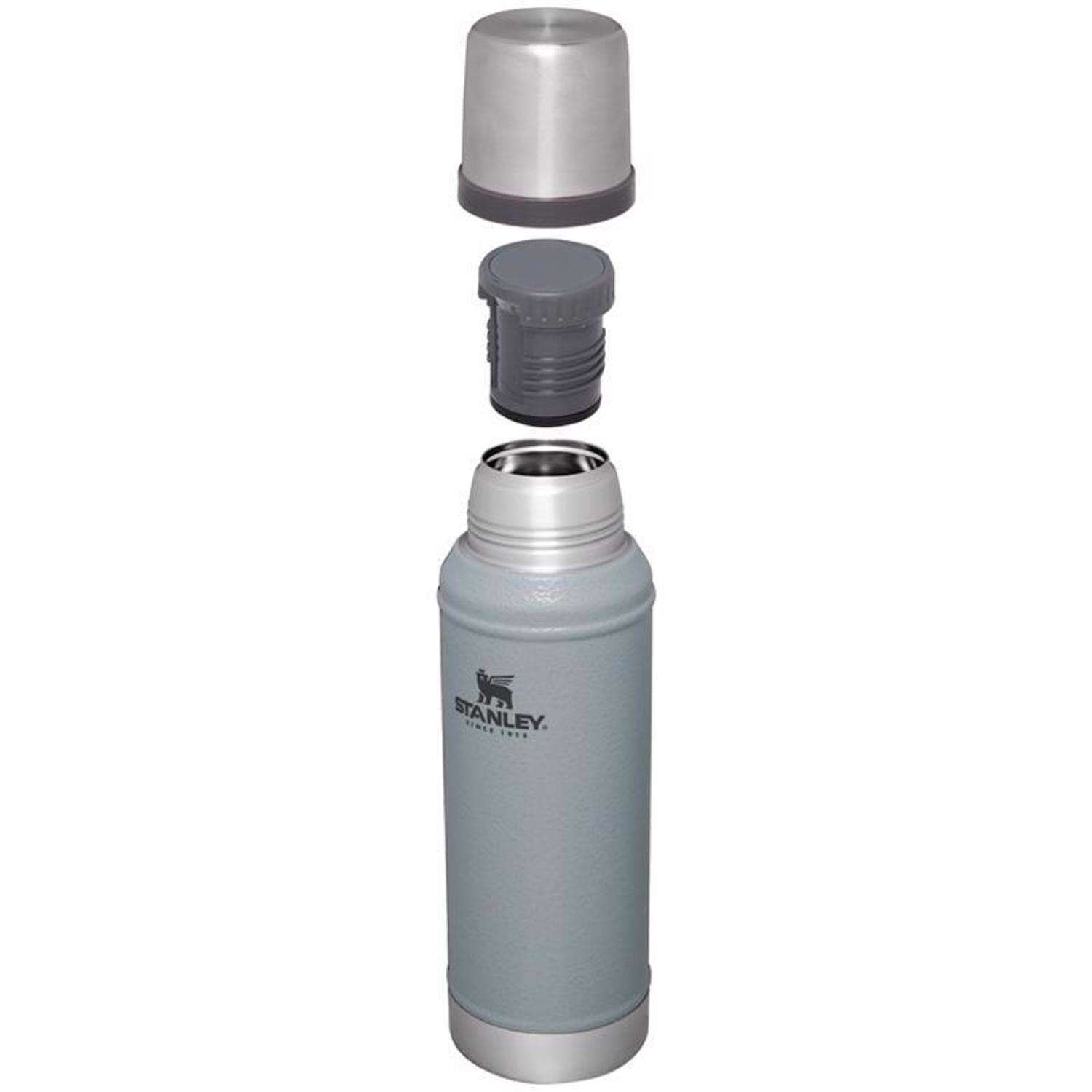 Stanley Classic Legendary 1 qt Hammertone SIlver BPA Free Insulated Bottle