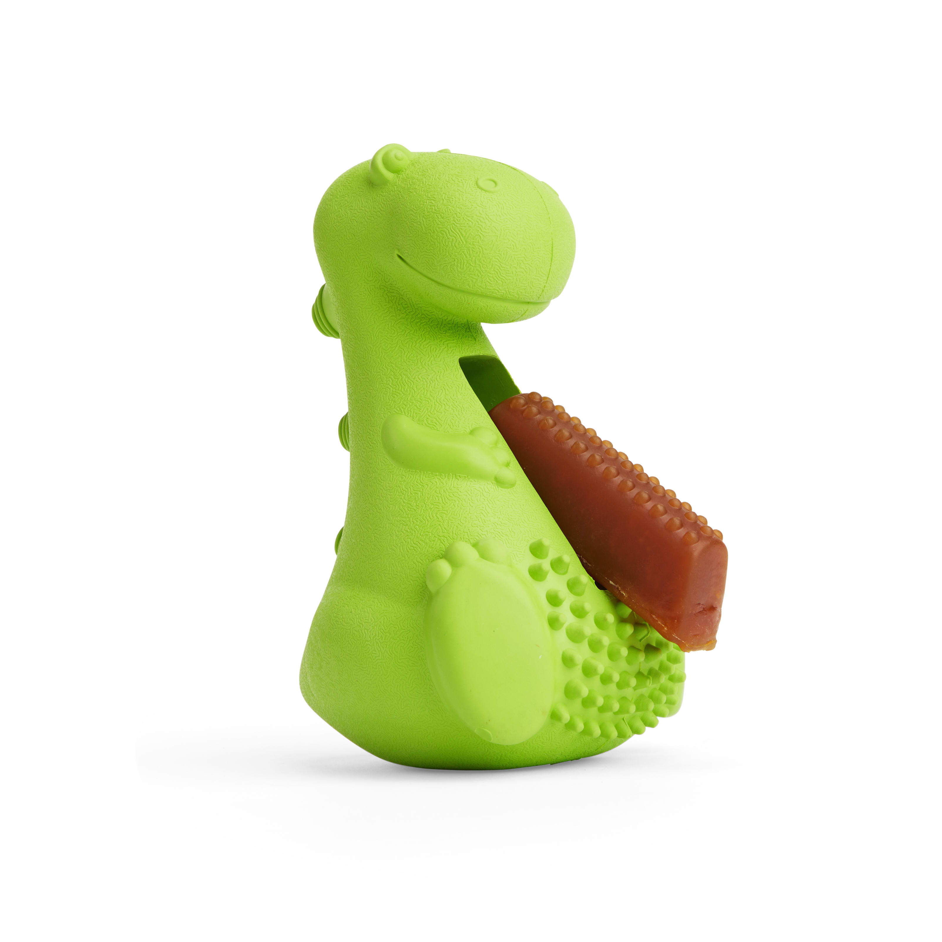 LEAPS  BOUNDS Wobble Dino Treat Dog Toy， Small