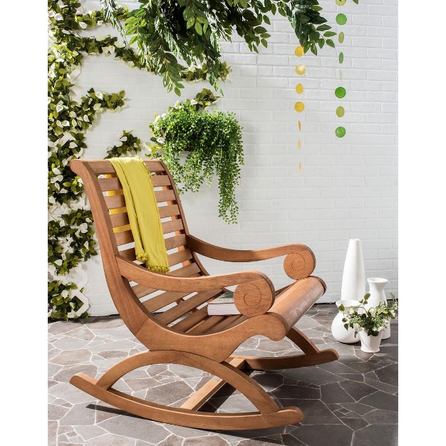 Sonora Rocking Chair Teak Safavieh