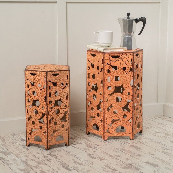 SELVA ACCENT TABLE end table side table set of 2