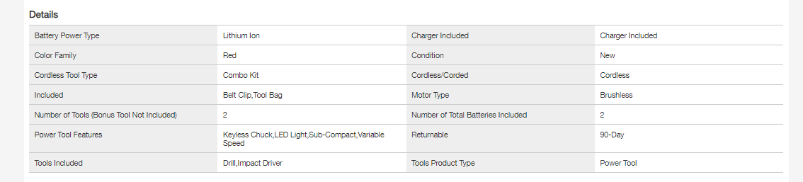 Milwaukee 2892-22CT M18 18-Volt Lithium-Ion Brushless Cordless Compact Drill/Impact Combo Kit (2-Tool)， 2801-20， 2850-20， 48-11-1820， 48-59-1812