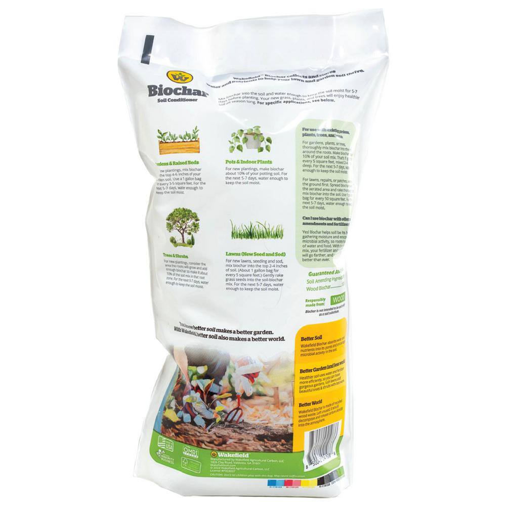 WAKEFIELD BioChar Premium Soil Amendment - 1 Gallon Bag 04108