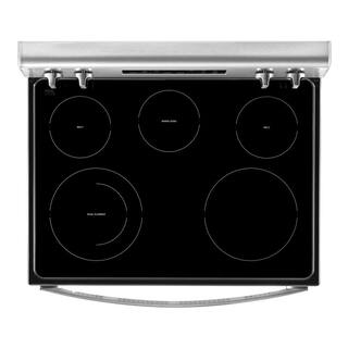 Whirlpool 30 in. 5.3 cu. ft. Electric Range with 5-Elements and Frozen Bake Technology in Fingerprint Resistant Stainless Steel WFE525S0JZ