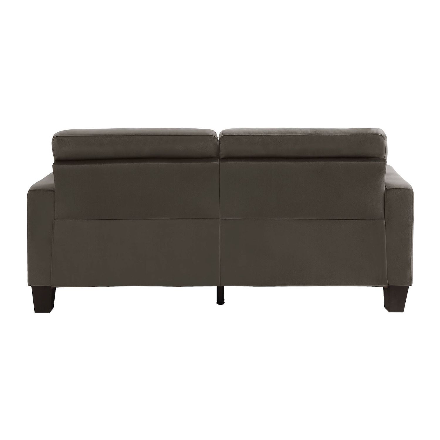 Lexicon Home Living Room Sofa， Microfiber Fabric Upholstery - Chocolate