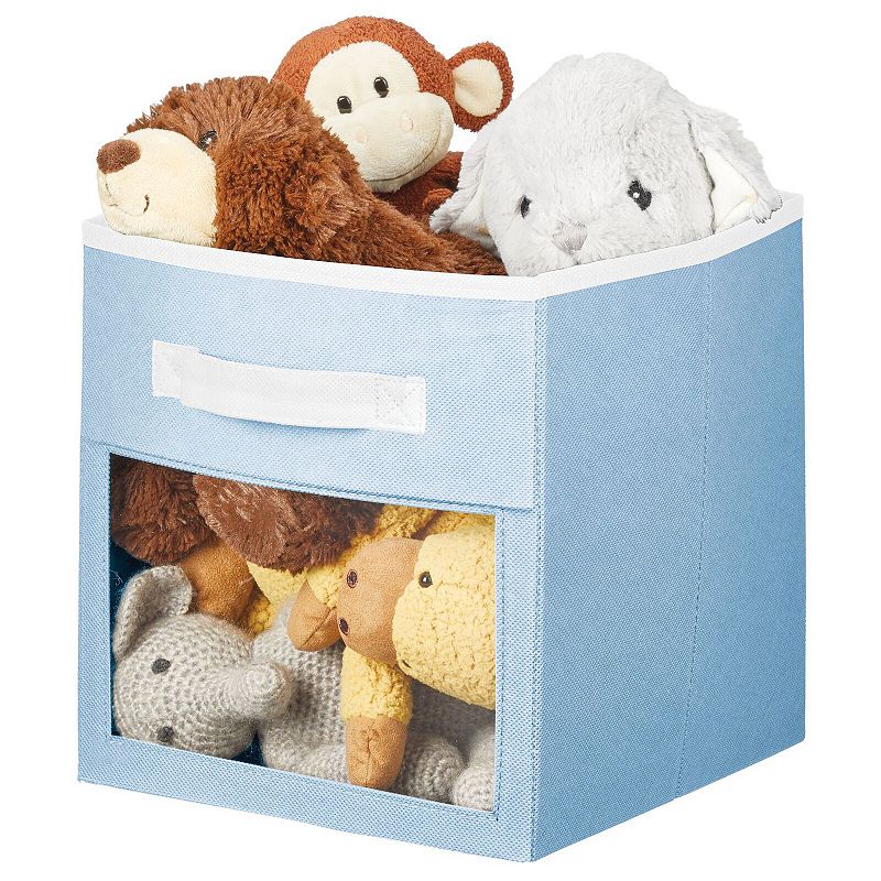 mDesign Fabric Nursery Storage Cube with Front Window