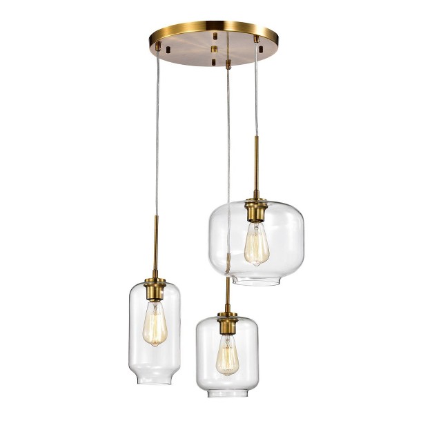 X 17 13 quot X 76 quot 3 light Ole Chandelier Gold Warehouse Of 