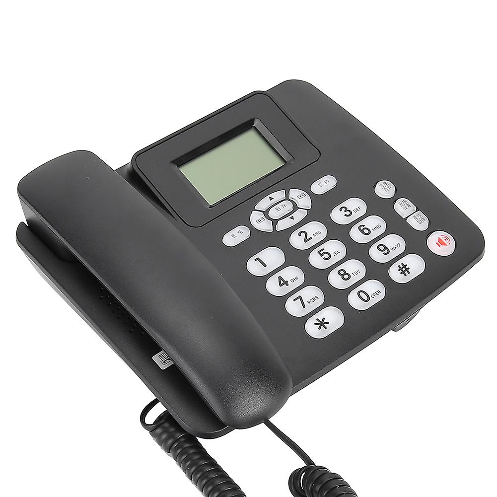 Business Office Domestic Fixed Telephone Hanging Landline Handsfree Calls No Batteryblack