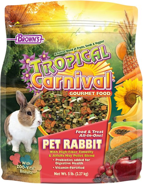 Brown's Tropical Carnival Gourmet Rabbit Food