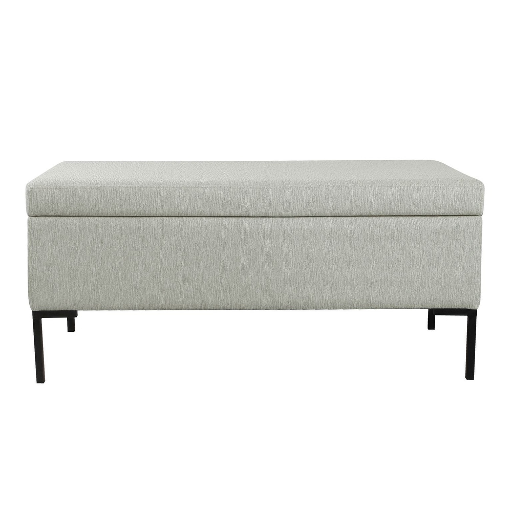 HomePop Large Storage Bench with Metal Legs