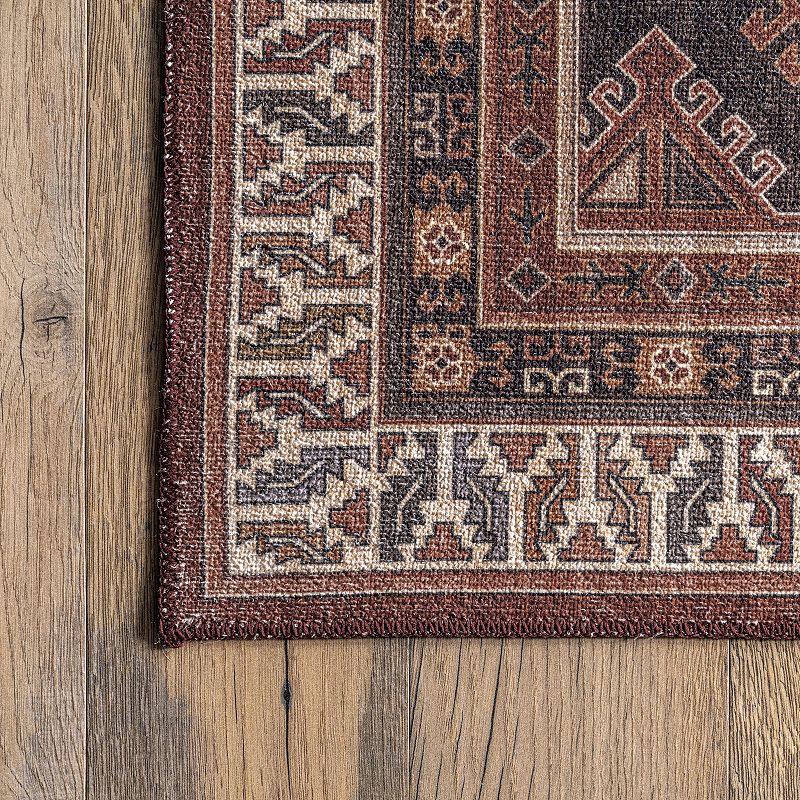 nuLoom Kathryn Machine Washable Traditional Rustic Area Rug