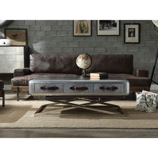 ACME Brancaster Coffee Table， Aluminum