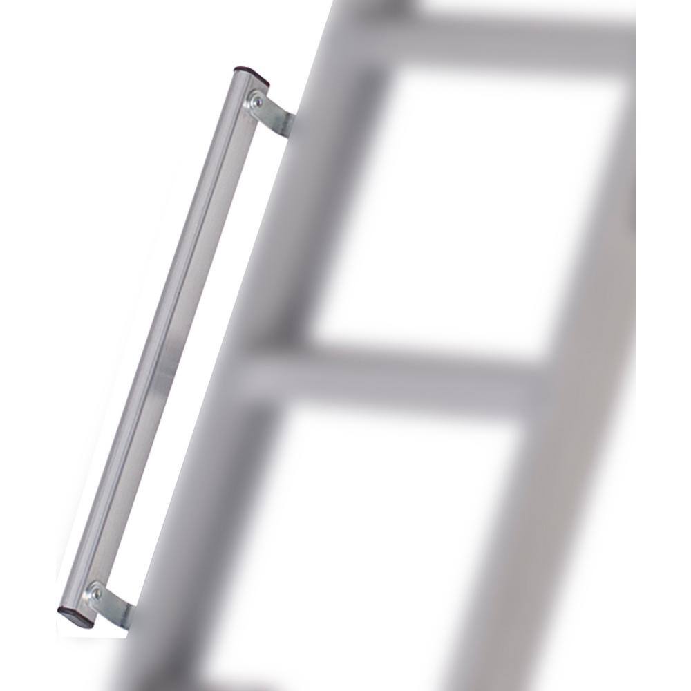 Louisville Ladder Everest 10 ft. - 12 ft. 22.5 in. x 63 in. Aluminum Attic Ladder with 350 lb. Load Capacity AL228P