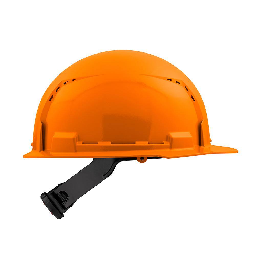 MW BOLT Orange Type 1 Class C Front Brim Vented Hard Hat with 4-Point Ratcheting Suspension (10-Pack) 48-73-1212X10