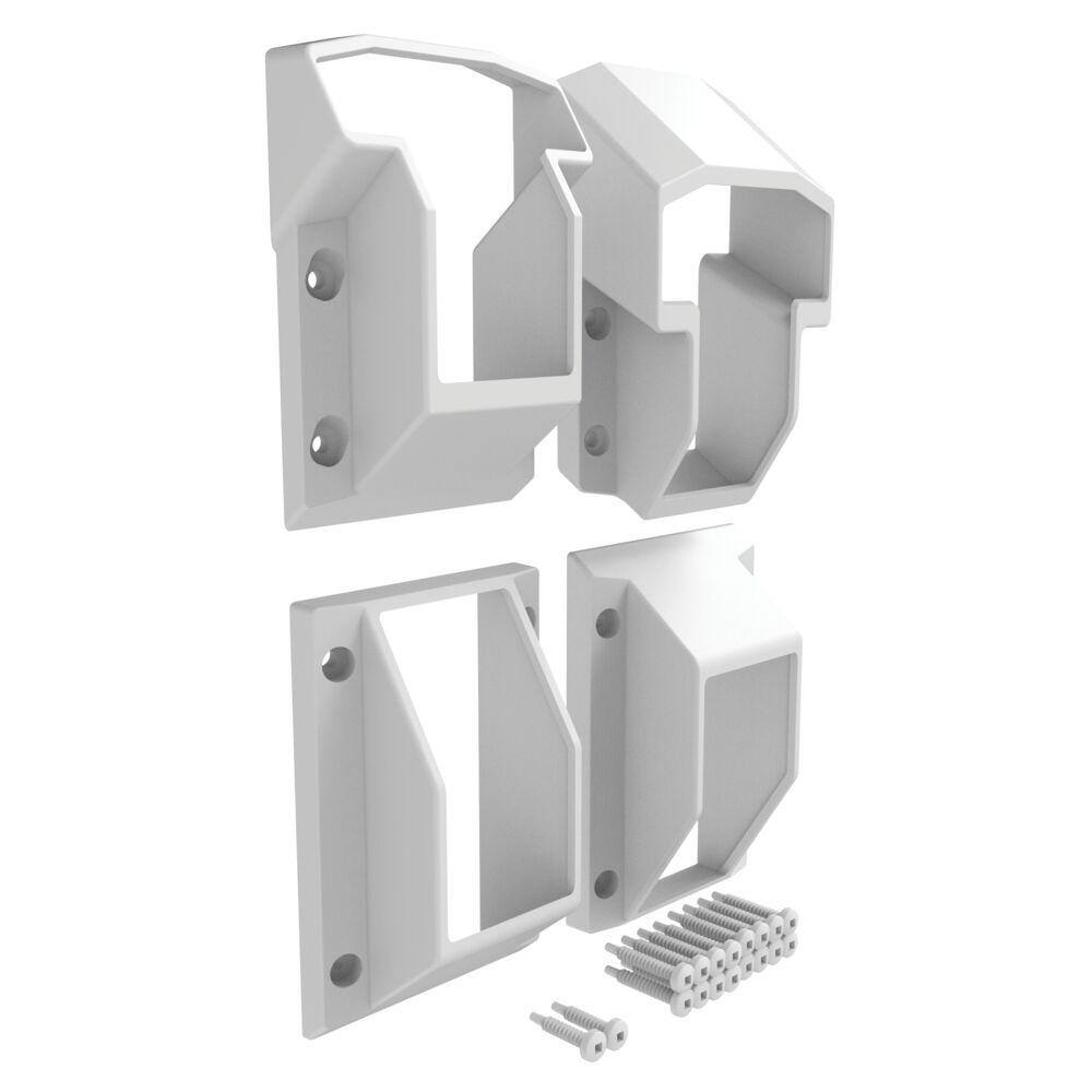 Veranda T-Rail Vinyl Railing Stair Bracket Kit 73045542