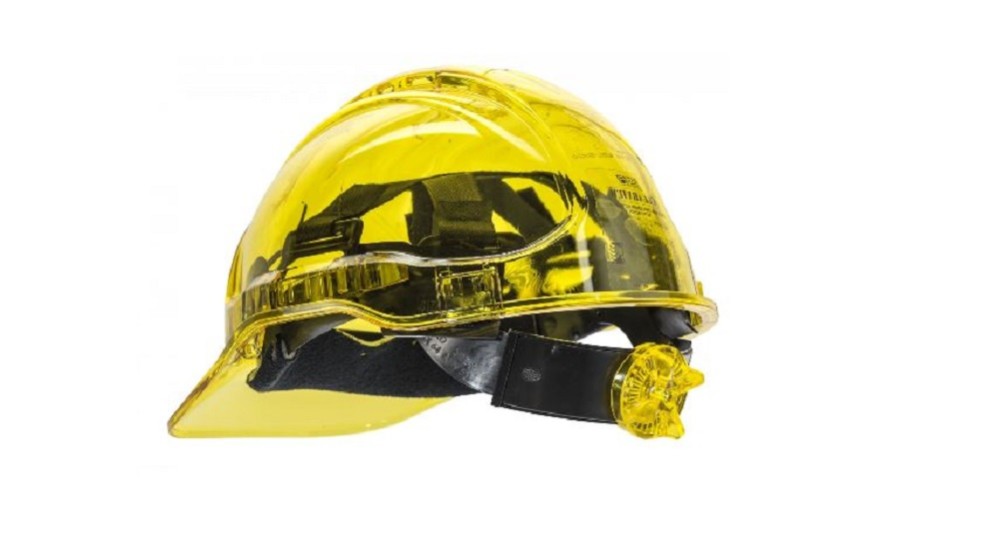 Peak View Ratchet Vented Hard Hat ; Yellow