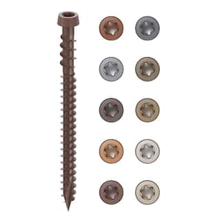 CAMO #10 2-12 in. Brown Star Drive Trim-Head Composite Deck Screw (1750-Count) 0349259