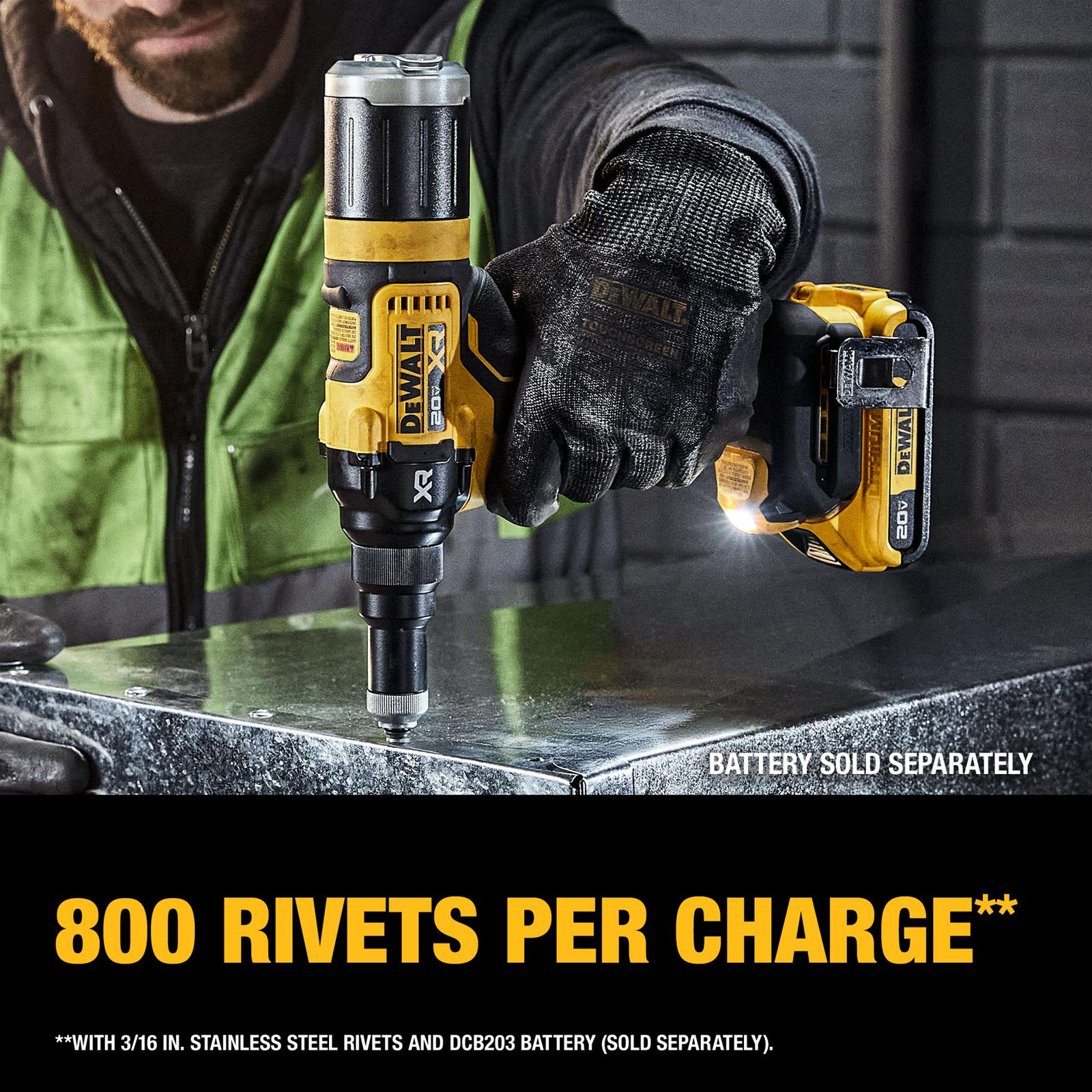 Dewalt DCF403B Dewalt 20 V MAX XR Brushless Cordless 3/16 in. Rivet Tools