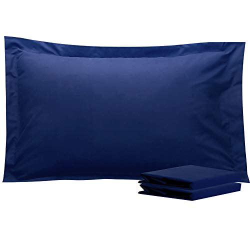 NTBAY King Pillow Shams， Set of 2， 100% Brushed Microfiber， Soft and Cozy， Wrinkle， Fade， Stain Resistant， Navy Blue