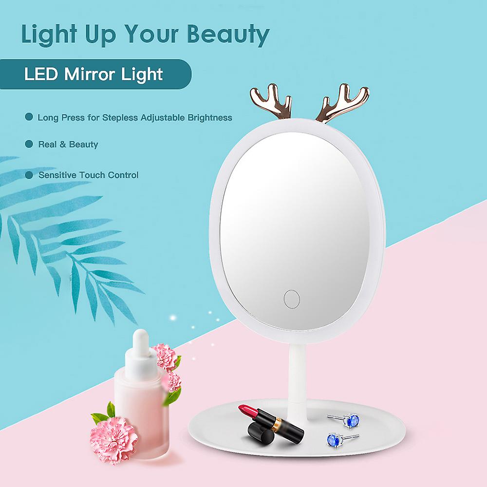 D C 5 V 5 W Leds Vanity Dimmable Mirror Light Kit Sensitive Control Usb Powered Operated Stepless Bightness Adjustable Dimmable Lamp Built-in 2000mah