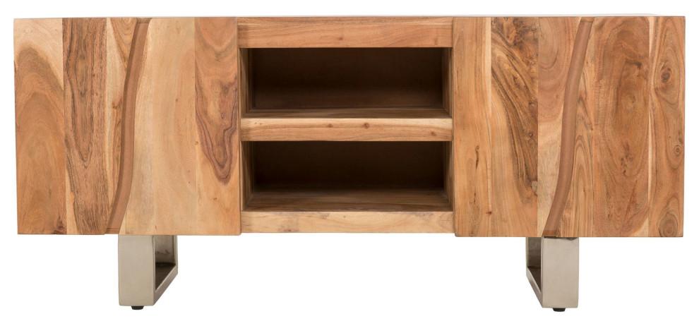 Josie Industrial Wood Tv Console   Entertainment Centers And Tv Stands   by GwG Outlet  Houzz