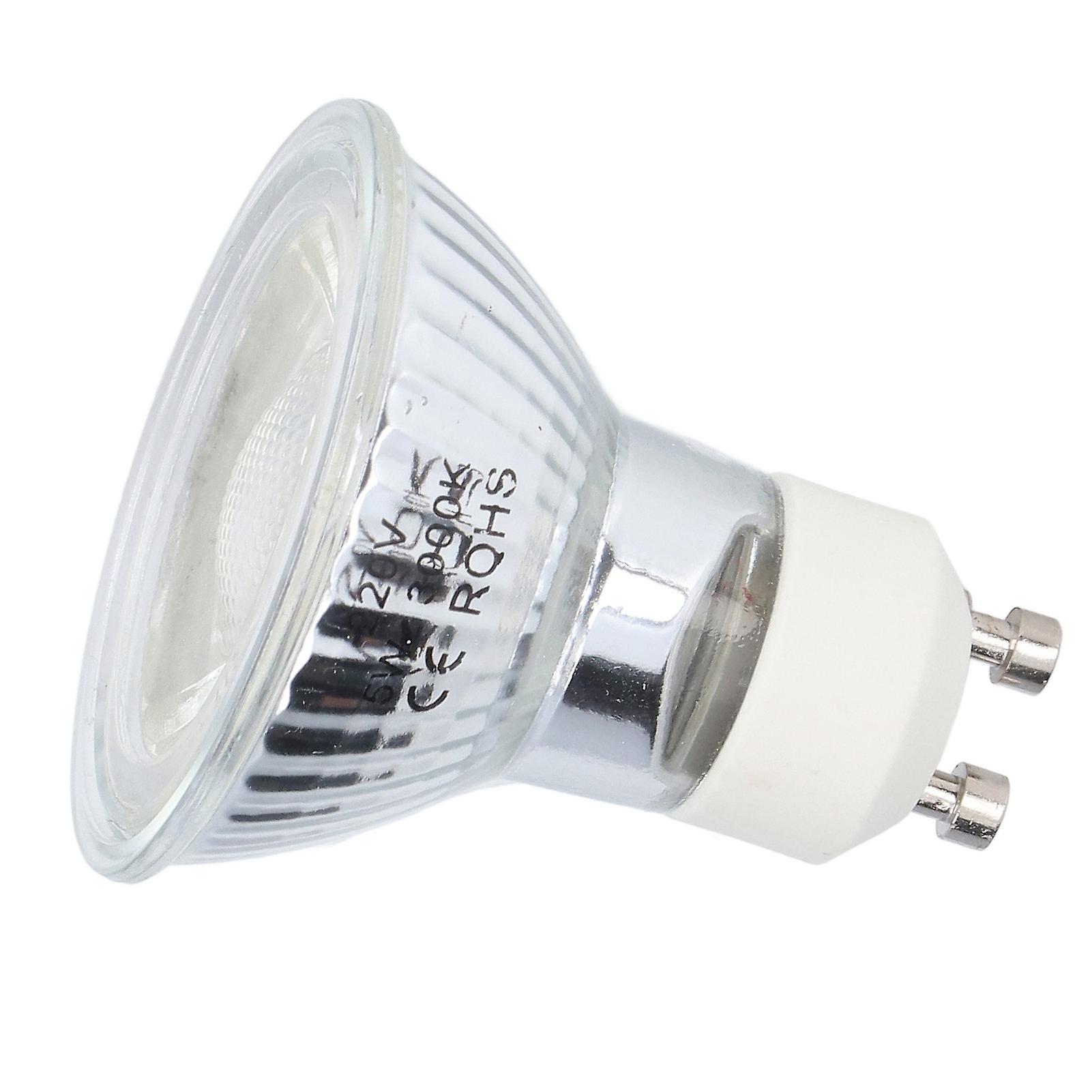 GU10 Light Bulb 5W LED COB Lamp Bulb Brightness Adjustable Spot Light Bulb for Bedroom Office 220arm White Light 3000K