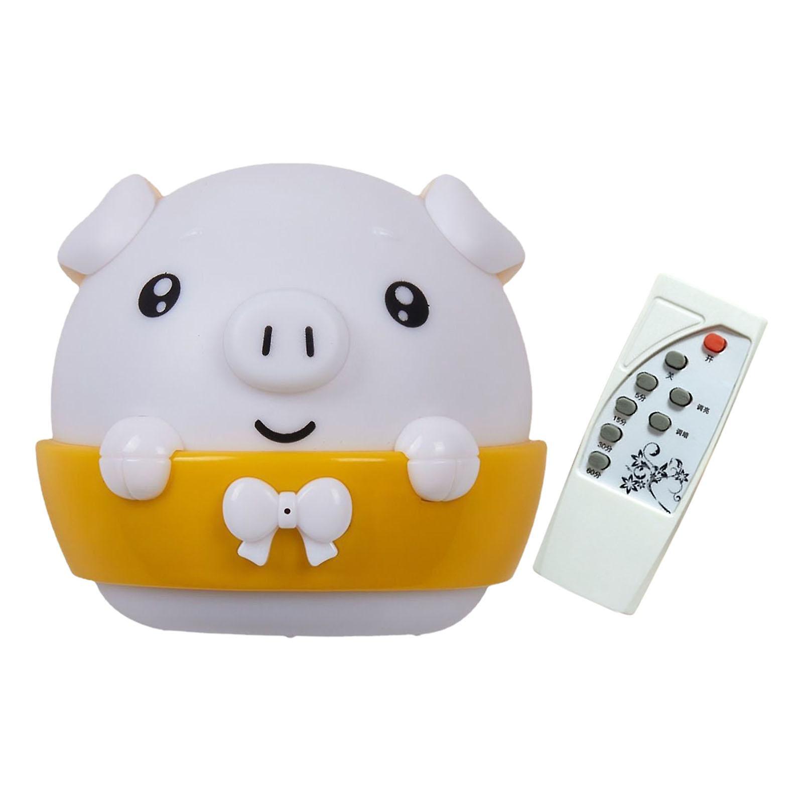 Pig Night Light Kids Led Night Lamp For Living Room Home Breastfeeding Yellow Light