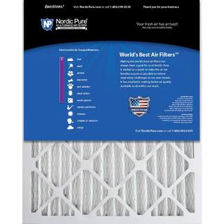 Nordic Pure 12 in. x 24 in. x 2 in. Dust Reduction Pleated MERV 8 Air Filter (3-Pack) 12x24x2M8-3