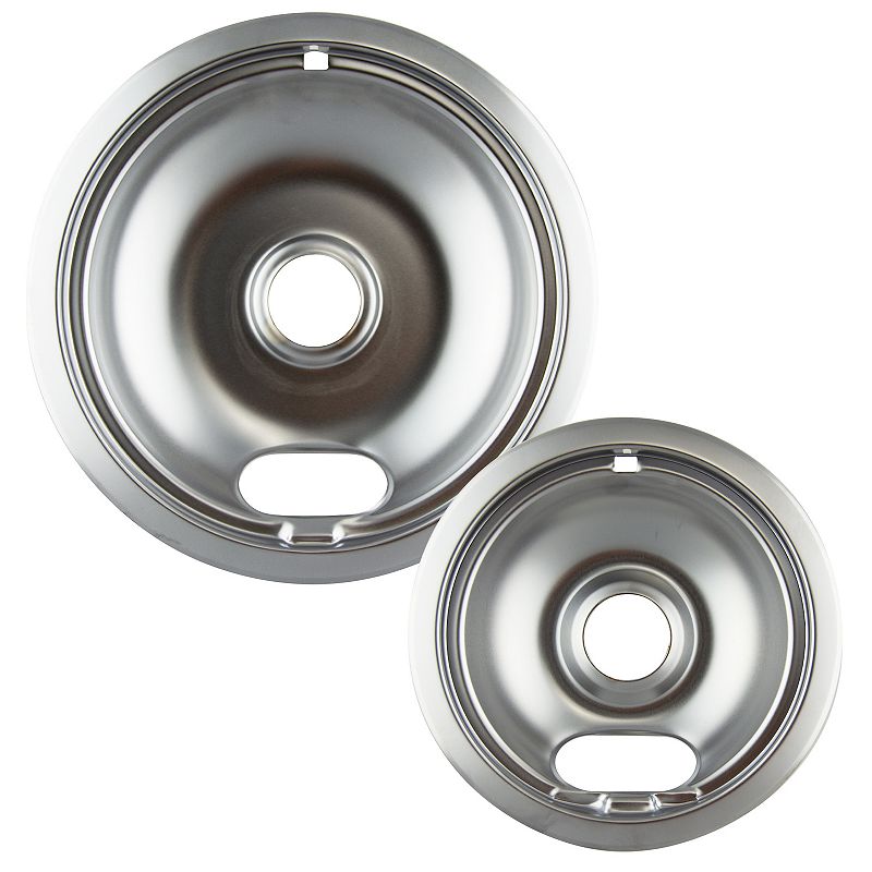 Range Kleen 2-pc. Stovetop Chrome Drip Bowl Set